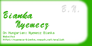 bianka nyemecz business card